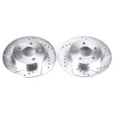 Power Stop 05-08 Chevrolet Cobalt Rear Evolution Drilled & Slotted Rotors - Pair thumbnail 2