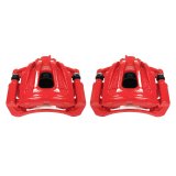 Power Stop 02-07 Jeep Liberty Front Red Calipers w/Brackets - Pair thumbnail 1