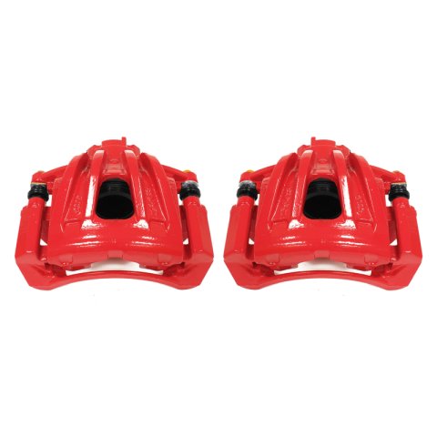 Power Stop 02-07 Jeep Liberty Front Red Calipers w/Brackets - Pair