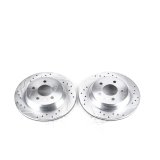 Power Stop 94-01 Ford Mustang Rear Evolution Drilled & Slotted Rotors - Pair thumbnail 2