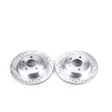 Power Stop 94-01 Ford Mustang Rear Evolution Drilled & Slotted Rotors - Pair thumbnail 3