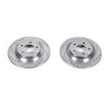 Power Stop 06-10 Mazda 5 Rear Evolution Drilled & Slotted Rotors - Pair thumbnail 1