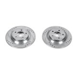 Power Stop 06-10 Mazda 5 Rear Evolution Drilled & Slotted Rotors - Pair thumbnail 2