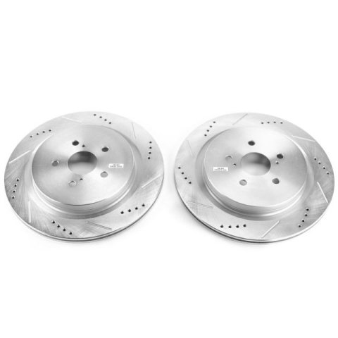 Power Stop 16-19 Lexus RX350 Rear Evolution Drilled & Slotted Rotors - Pair thumbnail 1