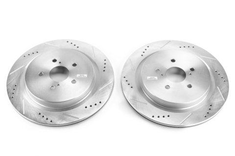 Power Stop 16-19 Lexus RX350 Rear Evolution Drilled & Slotted Rotors - Pair thumbnail 2