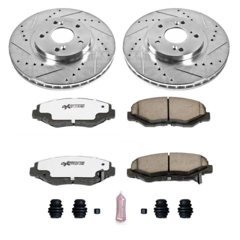 Power Stop 03-08 Honda Pilot Front Z26 Street Warrior Brake Kit thumbnail 3