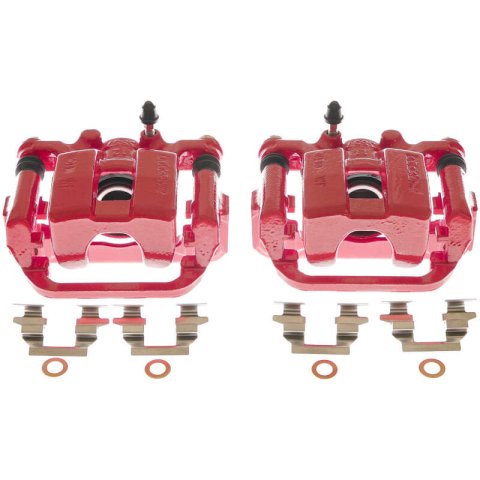 Power Stop 17-19 Nissan Leaf Rear Red Calipers - Pair thumbnail 7