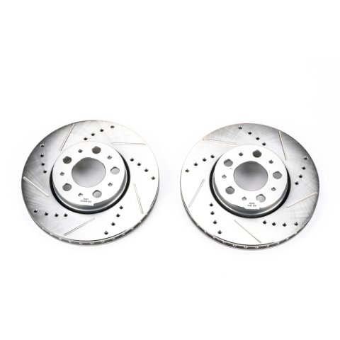 Power Stop 01-07 Volvo S60 Front Evolution Drilled & Slotted Rotors - Pair thumbnail 1