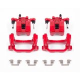 Power Stop 07-08 Infiniti G35 Rear Red Calipers w/Brackets - Pair thumbnail 2