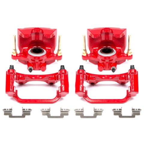 Power Stop 07-16 Cadillac Escalade Rear Red Calipers w/Brackets - Pair thumbnail 1