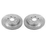 Power Stop 10-16 Cadillac SRX Rear Evolution Drilled & Slotted Rotors - Pair thumbnail 2