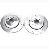 Power Stop 08-10 BMW 535i Rear Evolution Drilled & Slotted Rotors - Pair thumbnail 2