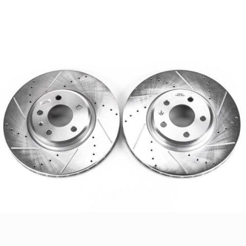 Power Stop 09-11 Audi A4 Front Evolution Drilled & Slotted Rotors - Pair thumbnail 2