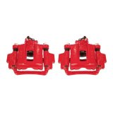 Power Stop 03-09 Toyota 4Runner Rear Red Calipers w/Brackets - Pair thumbnail 2