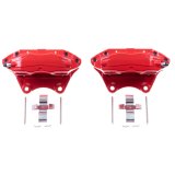 Power Stop 03-04 Infiniti G35 Front Red Calipers w/o Brackets - Pair thumbnail 1