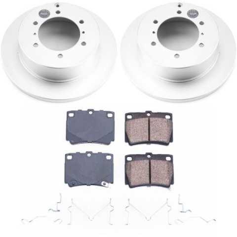 Power Stop 97-04 Mitsubishi Montero Sport Rear Z17 Evolution Geomet Coated Brake Kit thumbnail 1