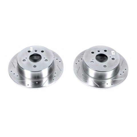 Power Stop 13-18 Lexus ES300h Rear Evolution Drilled & Slotted Rotors - Pair thumbnail 1