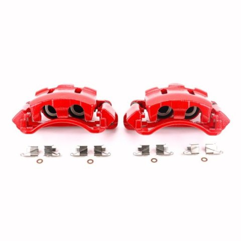 Power Stop 00-05 Ford Excursion Front Red Calipers w/Brackets - Pair thumbnail 2