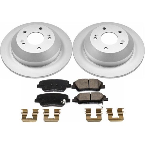 Power Stop 10-18 Hyundai Santa Fe Rear Z17 Evolution Geomet Coated Brake Kit thumbnail 1