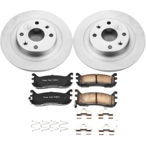 Power Stop 97-03 Ford Escort Rear Z17 Evolution Geomet Coated Brake Kit thumbnail 1