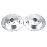 Power Stop 07-13 Acura MDX Rear Evolution Drilled & Slotted Rotors - Pair thumbnail 2
