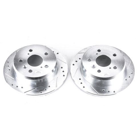 Power Stop 02-03 Lexus ES300 Rear Evolution Drilled & Slotted Rotors - Pair thumbnail 1