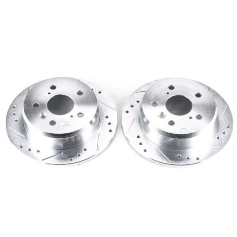 Power Stop 02-03 Lexus ES300 Rear Evolution Drilled & Slotted Rotors - Pair thumbnail 2