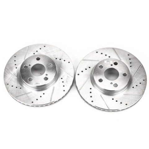 Power Stop 09-10 Pontiac Vibe Front Evolution Drilled & Slotted Rotors - Pair thumbnail 2