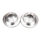 Power Stop 00-05 Ford Excursion Rear Evolution Drilled & Slotted Rotors - Pair thumbnail 1