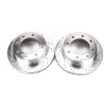 Power Stop 00-05 Ford Excursion Rear Evolution Drilled & Slotted Rotors - Pair thumbnail 2