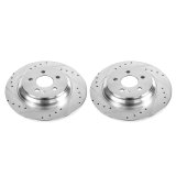 Power Stop 00-03 Mercedes-Benz ML55 AMG Rear Evolution Drilled & Slotted Rotors - Pair thumbnail 1
