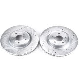 Power Stop 09-11 Ford Flex Front Evolution Drilled & Slotted Rotors - Pair thumbnail 2
