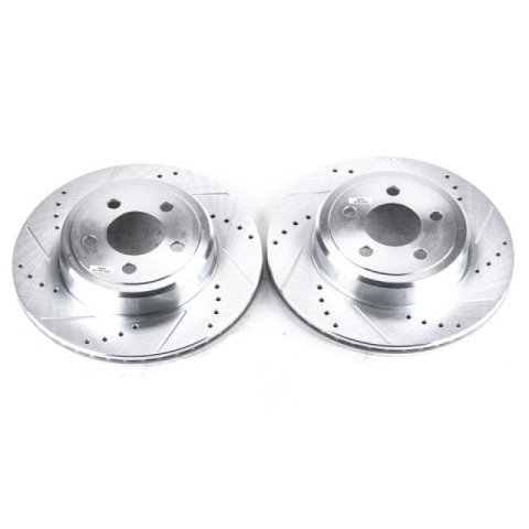 Power Stop 05-19 Chrysler 300 Rear Evolution Drilled & Slotted Rotors - Pair thumbnail 2