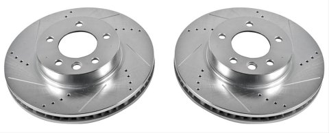 Power Stop 04-06 Porsche Cayenne Front Evolution Drilled & Slotted Rotors - Pair thumbnail 4