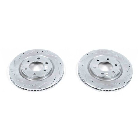 Power Stop 11-13 Infiniti QX56 Front Evolution Drilled & Slotted Rotors - Pair thumbnail 2