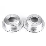 Power Stop 98-07 Lexus LX470 Rear Evolution Drilled & Slotted Rotors - Pair thumbnail 2