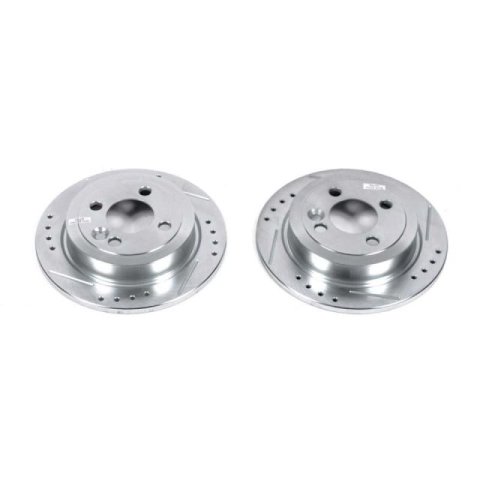 Power Stop 07-16 Mini Cooper Rear Evolution Drilled & Slotted Rotors - Pair thumbnail 1