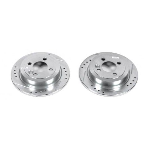 Power Stop 07-16 Mini Cooper Rear Evolution Drilled & Slotted Rotors - Pair thumbnail 2