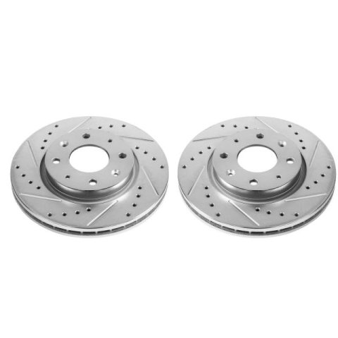 Power Stop 04-09 Kia Spectra Front Evolution Drilled & Slotted Rotors - Pair thumbnail 2