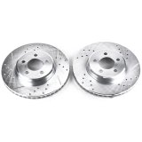 Power Stop 05-19 Chrysler 300 Front Evolution Drilled & Slotted Rotors - Pair thumbnail 1