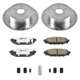 Power Stop 05-09 Subaru Legacy Rear Z26 Street Warrior Brake Kit thumbnail 1