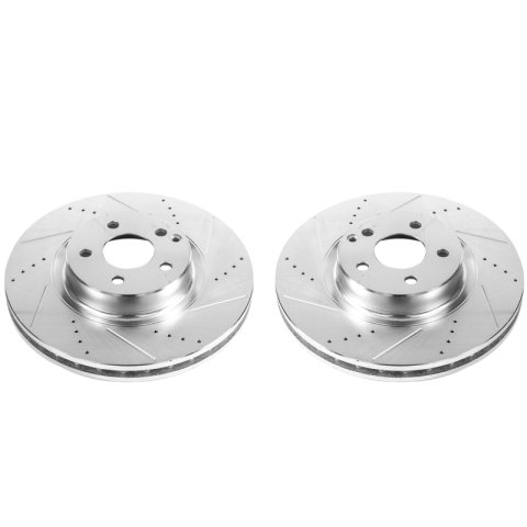Power Stop 07-09 Mercedes-Benz E350 Front Evolution Drilled & Slotted Rotors - Pair thumbnail 1
