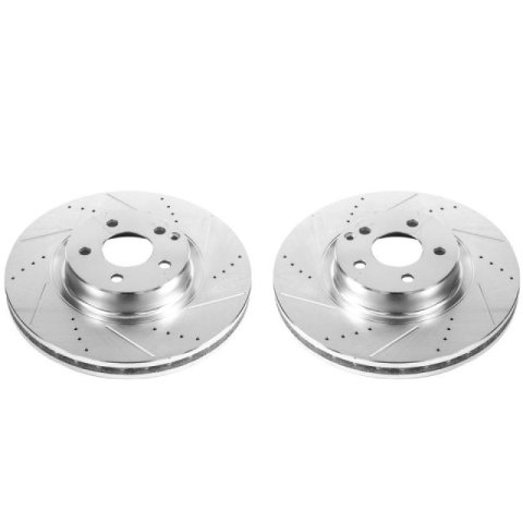 Power Stop 07-09 Mercedes-Benz E350 Front Evolution Drilled & Slotted Rotors - Pair thumbnail 2