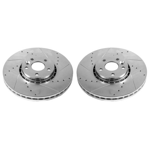 Power Stop 2000 Volvo V70 Front Evolution Drilled & Slotted Rotors - Pair thumbnail 1
