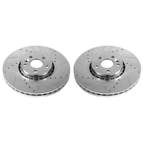 Power Stop 2000 Volvo V70 Front Evolution Drilled & Slotted Rotors - Pair thumbnail 2