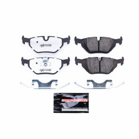Power Stop 01-02 BMW 525i Rear Z26 Extreme Street Brake Pads w/Hardware thumbnail 1