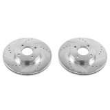 Power Stop 14-19 Ford Fiesta Front Evolution Drilled & Slotted Rotors - Pair thumbnail 2