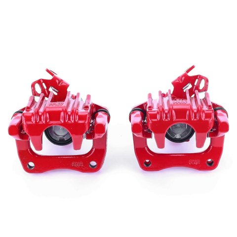 Power Stop 10-13 Audi A3 Rear Red Calipers w/Brackets - Pair thumbnail 5
