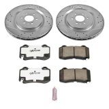 Power Stop 04-07 Cadillac CTS Rear Z26 Street Warrior Brake Kit thumbnail 1