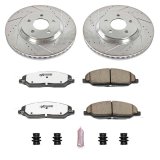 Power Stop 05-10 Ford Mustang Front Z26 Street Warrior Brake Kit thumbnail 1